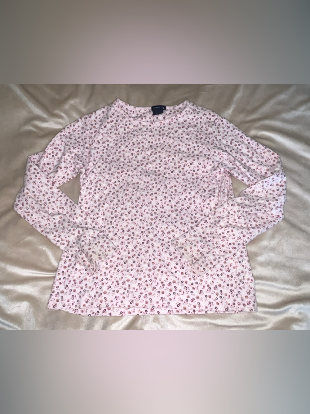 GAP Pink Floral Long Sleeve Tee